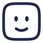 Smile Square SVG Icon